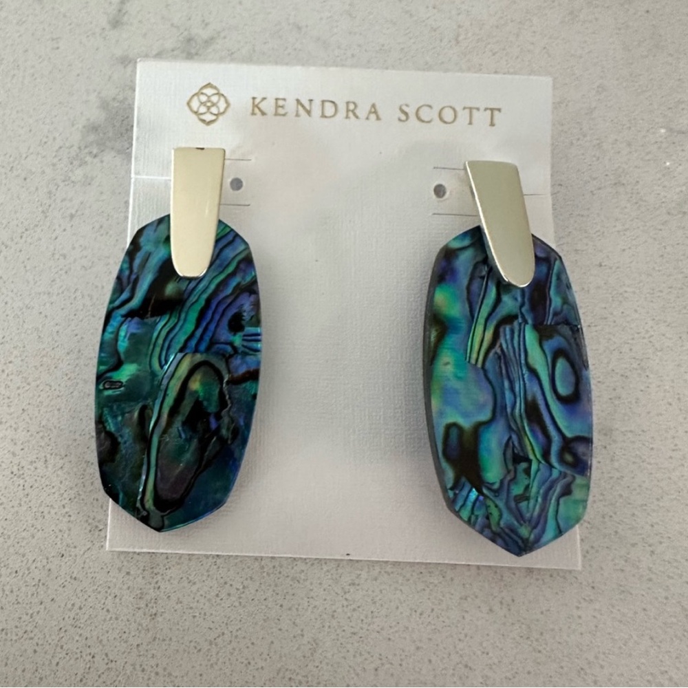 Kendra Scott Abalone Shell Earrings